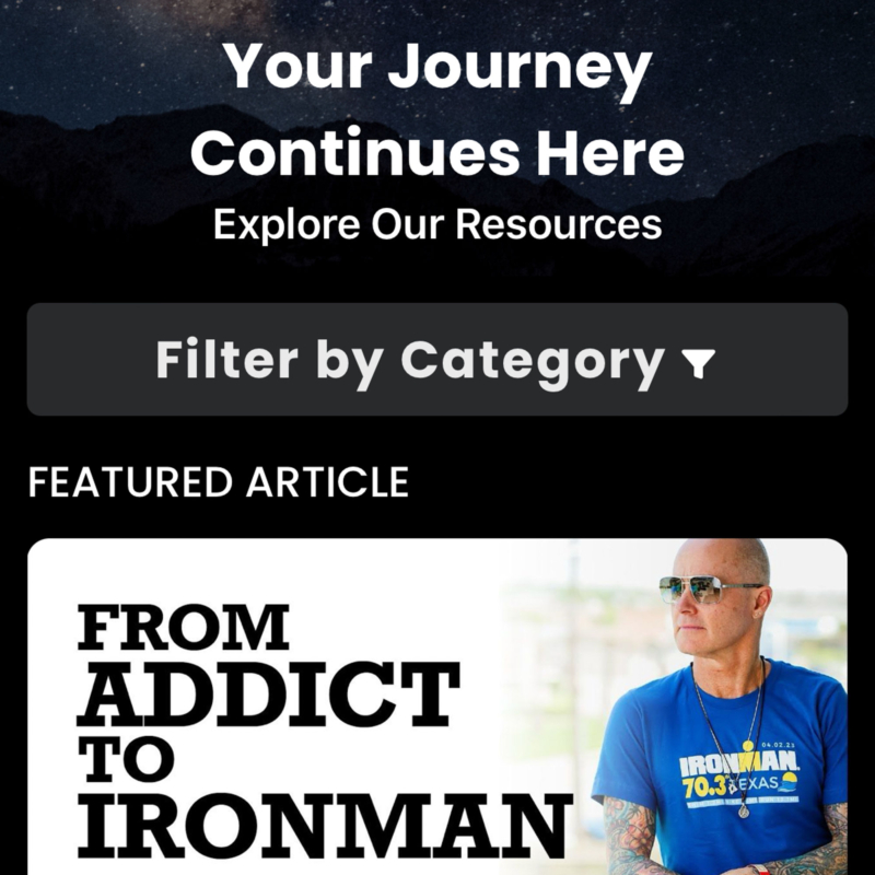 Receive Inspiration in Racing for Recovery Mobile App