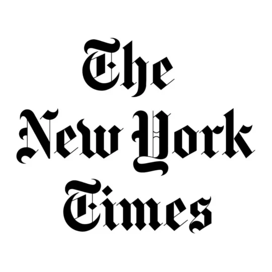 black text logo for the new york times that featured racing for recovery addiction facitlity in toledo ohio